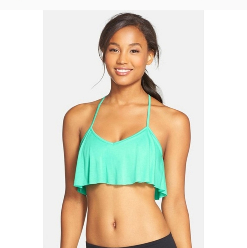 ALO Yoga brand new turquoise sparkle bra